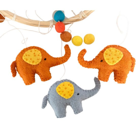 Parade of Elephants Nursery Mobile