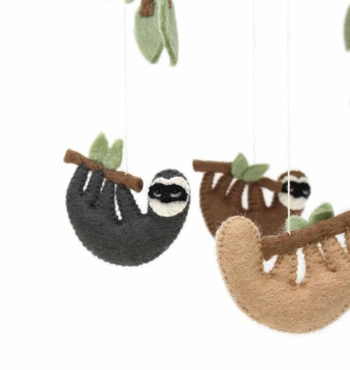 Felt Sloth Nursery Mobile