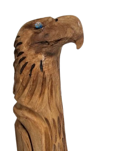 Eagle and Bear Spirit Totem Sculpture