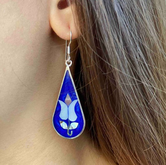 Tulip Tear Drop Earrings