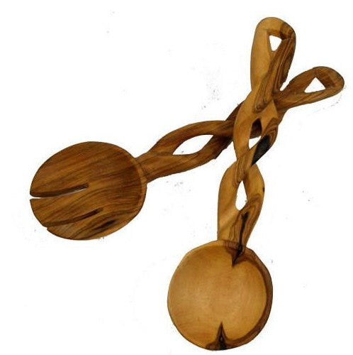 Braided Salad Server Set