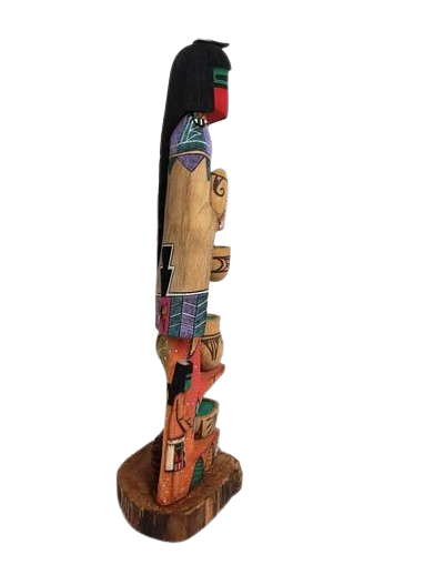 White Chin Kachina Doll