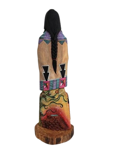 White Chin Kachina Doll