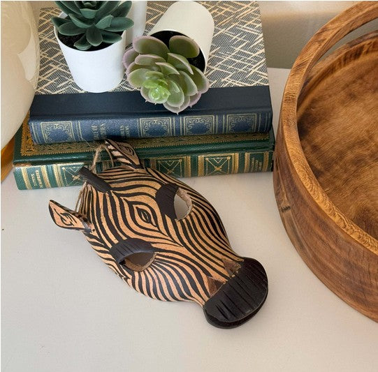 Small Zebra Wall Mask