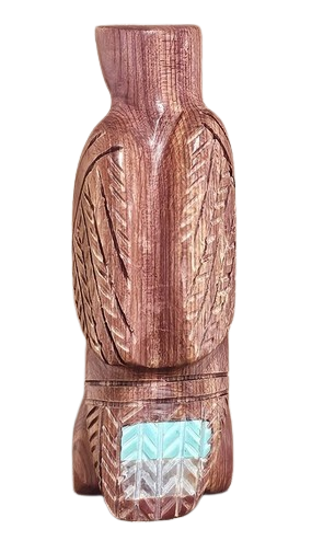 Cedar Wood American Eagle Sculpture